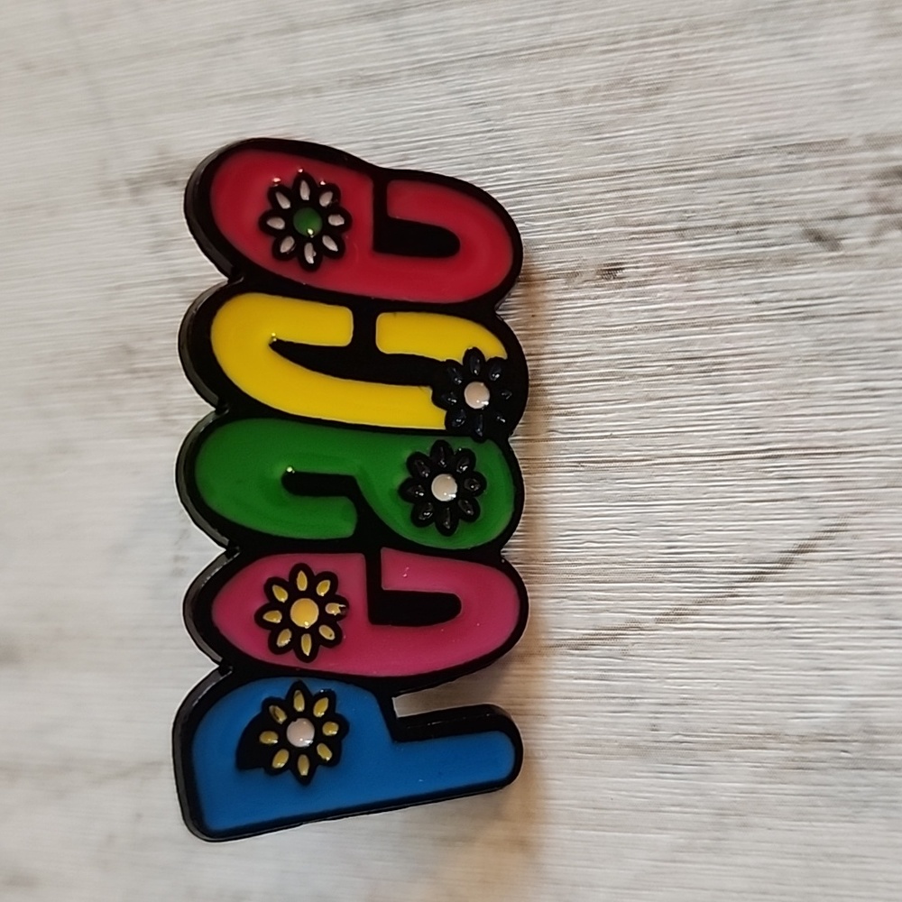 Peace Brooch Hippie Style Pin
